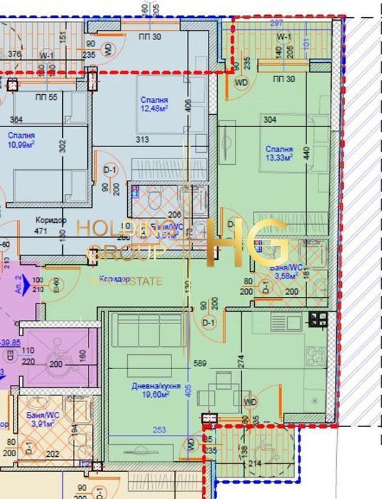 Продава се Двустаен апартамент в Варна, Център - 74 кв.м за 2633 €/кв.м - Снимка #3