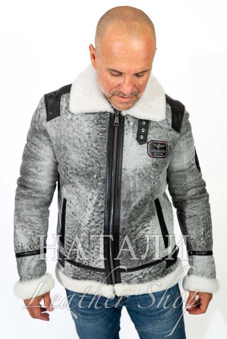 Мъжки кожух Ален Grey