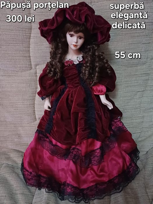 Păpuși mari porțelan-elegante