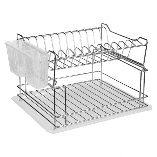 Поставка за Сушене на Съдове (Двуетажен Метален Сушилник)