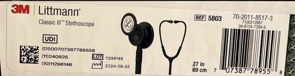 stetoscop littmann classic 3 black edition