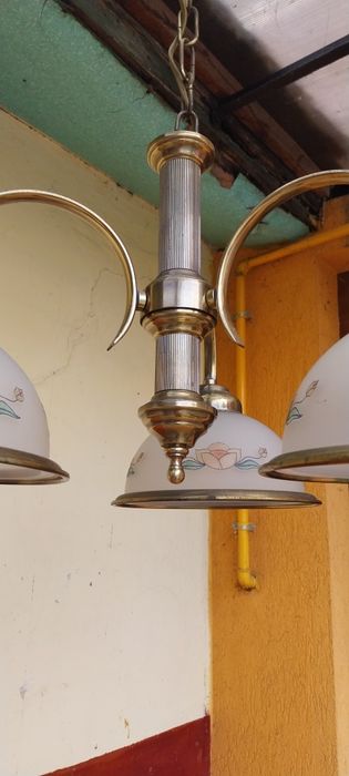 Candelabru, lustra de tavan, alamă