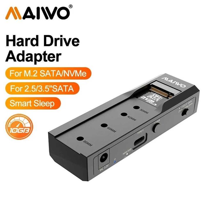 "MAIWO" K10635P2 док станция NVMe и 2,5 "/3,5" жестких дисков USB3.0.