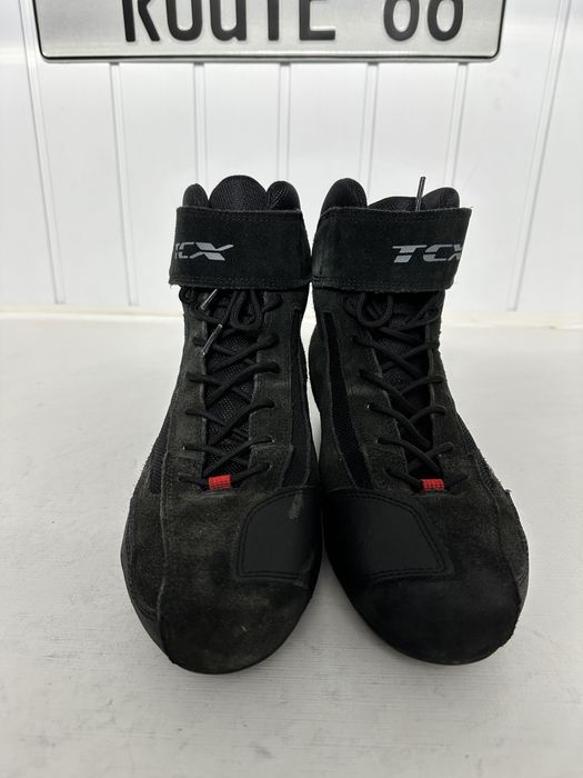 Ghete moto TCX marimea 43,5 cu protectii hard cizme bocanci