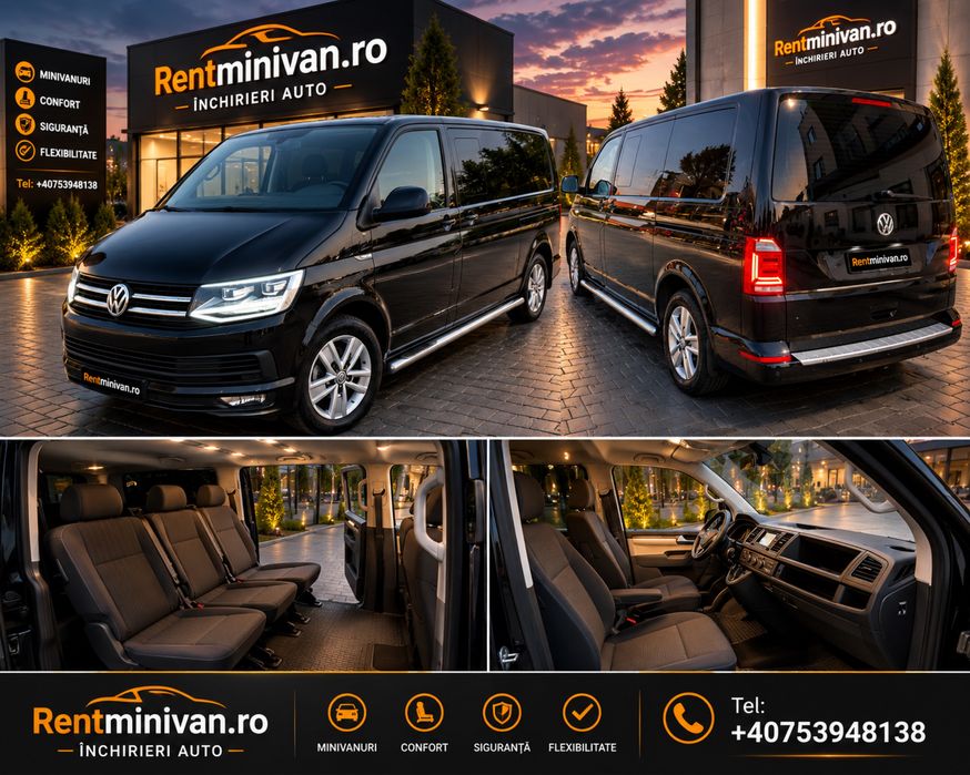 Inchiriez Van /Minibus Rent  a car/8+1/, Volkswagen Caravelle T 6 Automat