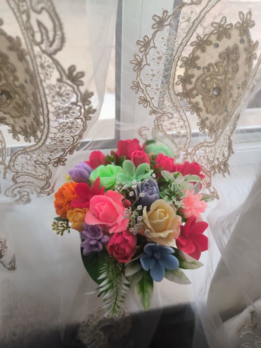 Bayram uchun sovunli buket sovg‘asi Sovunli atirgul buketlari Toshkent