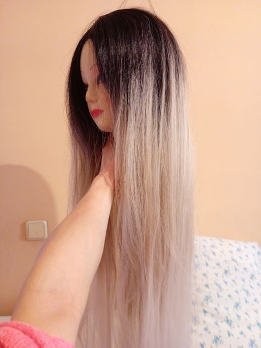 Парик длинные волосы омбре