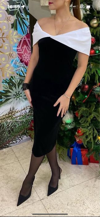 бархатное платье размер м