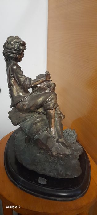 „Îndrăgostiții”. Semnata. A(Auro). Belcari.