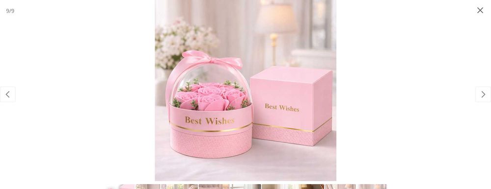 Aranjament de flori rotunda, cu cupola, trandafiri de sapun si lantiso