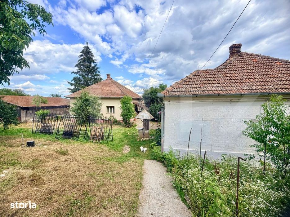Proprietate cu doua case, 145 mp, anexe si teren 1.300 mp, Paclisa -Al