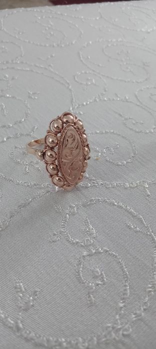 Inel  dama aur roz  14k