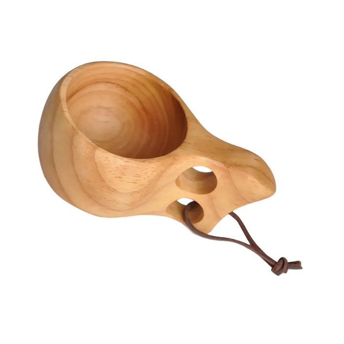 Дървена Чаша Кукса , Kuksa . Скандинавски стил , къмпинг  туризъм