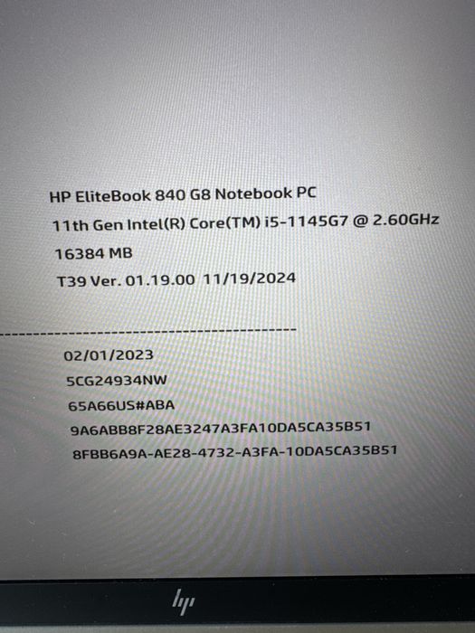 HP EliteBook Laptop 14”