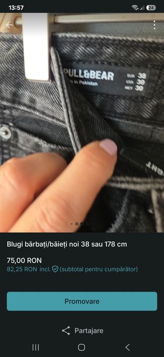 Blugi barbati 38 noi