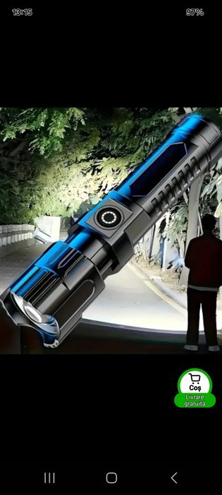 Lanterne LED reîncărcabile cu lupă