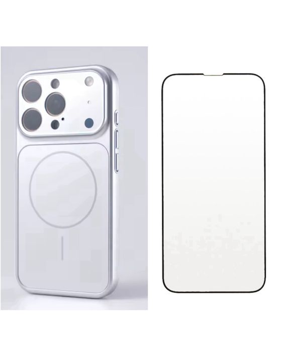 Husa Magsafe Glass + Folie Sticla Iphone 17/17 PRO/17 PRO MAX/17 AIR