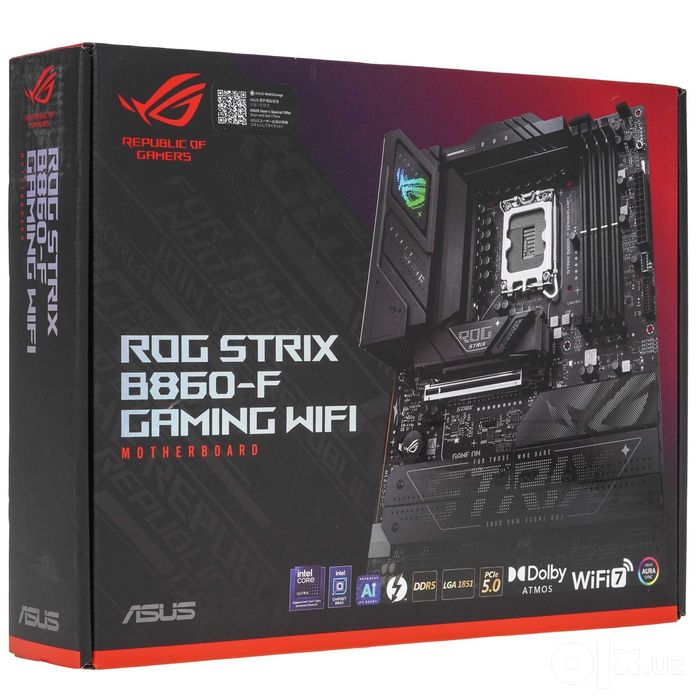 - Материнская плата MB Asus ROG Strix B860-F Gaming WiFi DDR5