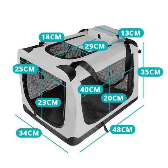 Транспортна чанта за куче / Мека транспортна чанта за кучета за кола