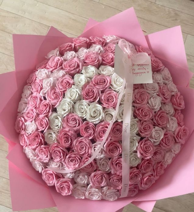 Букет из мыльных роз