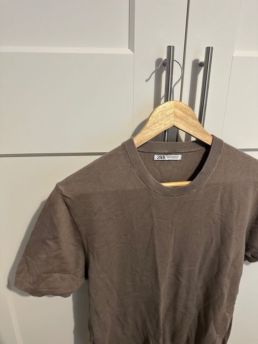 Tricou, Zara, bărbați, M, maro, bărbați