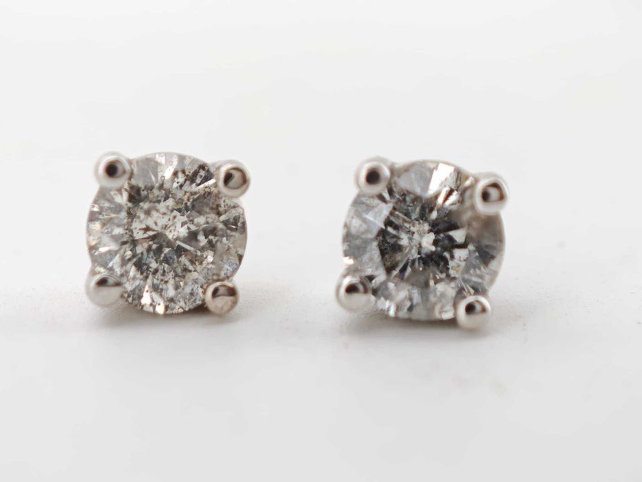 Cercei aur 14k cu diamante naturale 1.27ct 5500lei