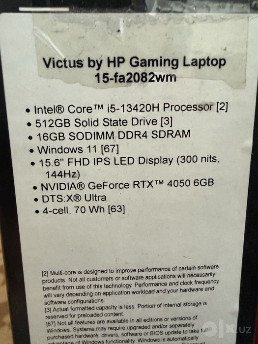 Hp victus gaming laptop