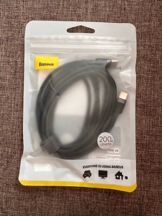 НОВИ! Baseus USB-C кабели 1м./2м. с текстилна оплетка