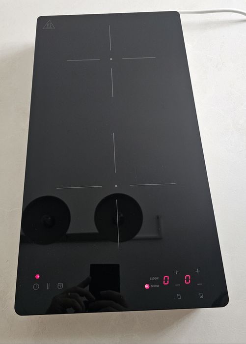 Plita inductie portabila IKEA TILLREDA – 2 zone (alb)