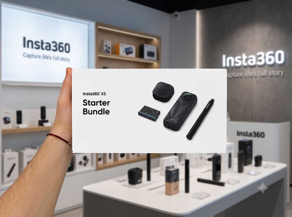 Экшн-камера Insta360 X5 Starter Bundle – Оригинал