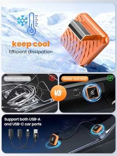 Нов Безжичен CarPlay Адаптер W2 USB Type-C iPhone iOS 10+ кола телефон връзка