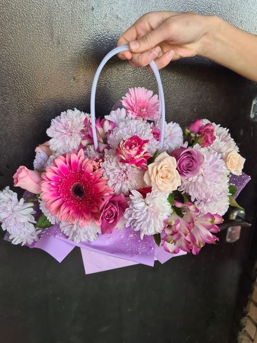 Букеты в сумочках