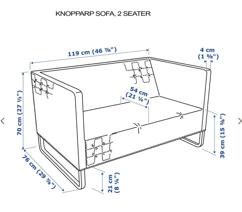 Canapea ikea knopparp