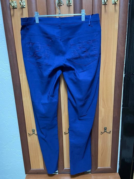Брюки синие женские