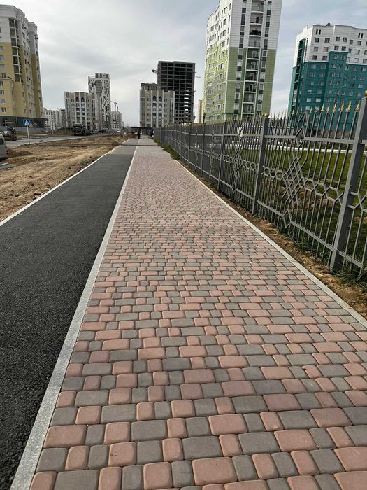 Брусчатка , поребрик, тротуарная плитка