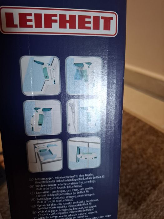 Уред за почистване на прозорци Leifheit, 3в1