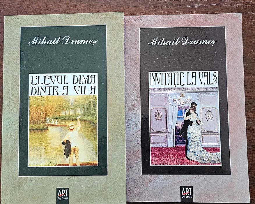 2 carti Mihail Drumes: Elevul Dima dintr-a saptea si Invitatie la vals