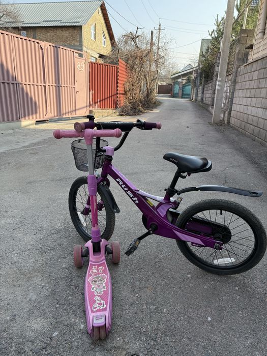 Велосипед и самокат складной