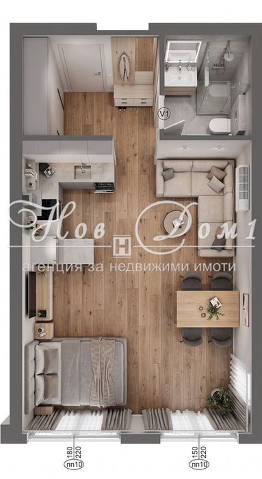 Продава се Едностаен апартамент в София, Дървеница - 49 кв.м за 1039 €/кв.м - Снимка #8