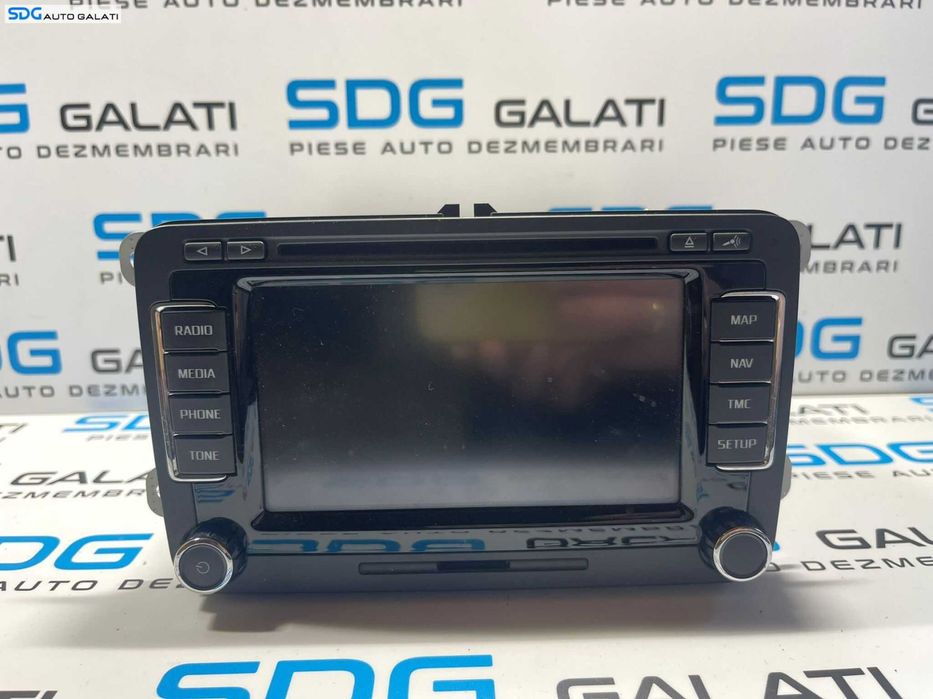 Navigatie Columbus RNS510 Radio CD Player Skoda Superb 2 2008 - 2015 Cod 3T0035686C A2C89858800