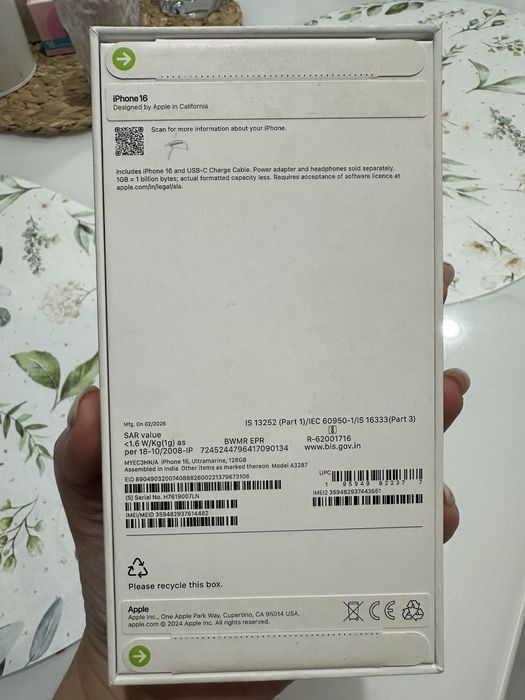 Новый IPhone 16 128g