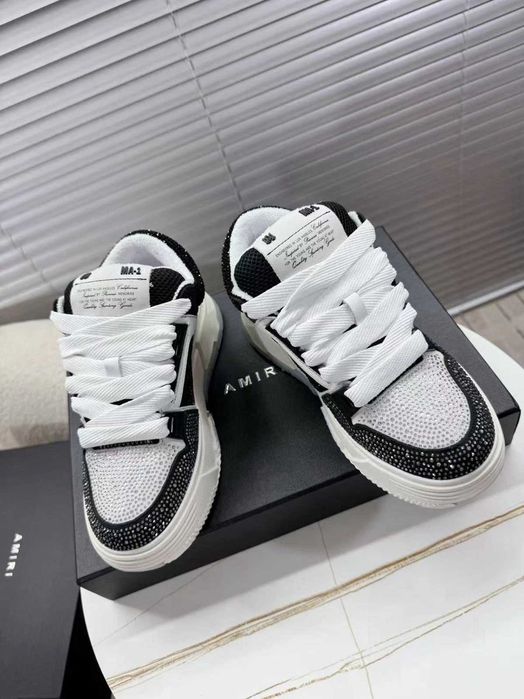 Amiri MA-1 Cu Cristale Alb si Negru