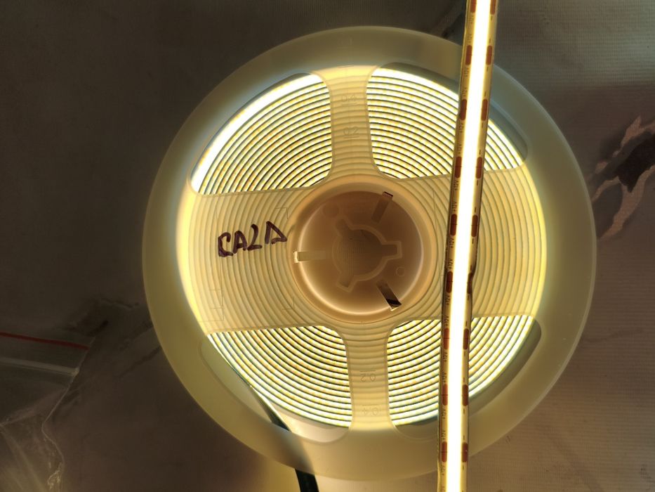 Banda led cob 12v 12w lumina continua culoare  rece cald natural neutr