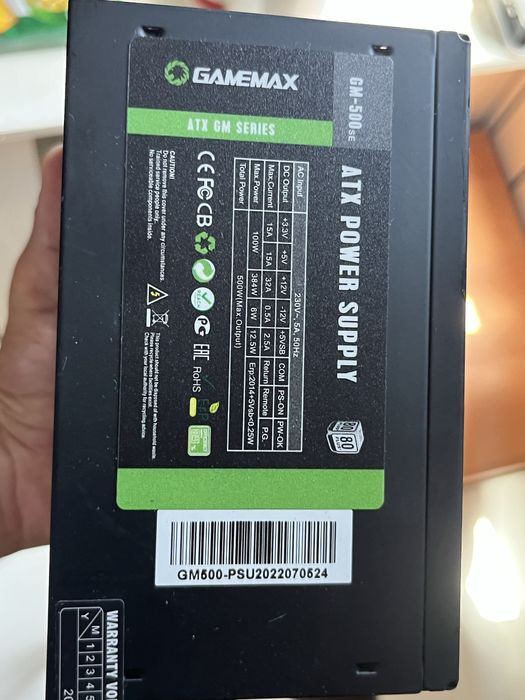 Блок Питания 500W GAMEMAX