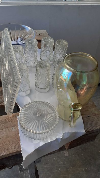 Лот стъклени  предмети