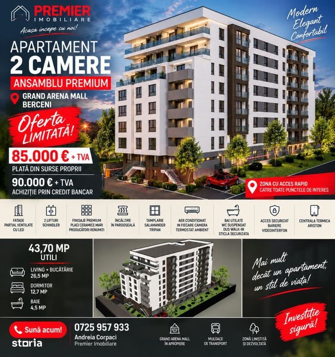 2 Camere Brancoveanu Doar Grand Arena Oferta — fotografia 1