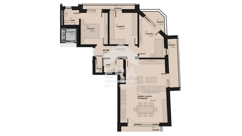 Продава се Тристаен апартамент в София, Лагера - 135 кв.м за 882 €/кв.м - Снимка #4