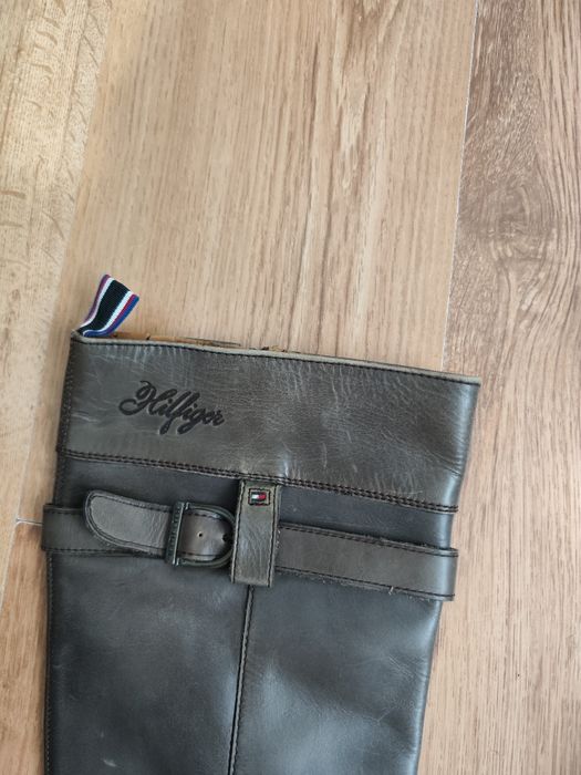 Cizme lungi Tommy Hilfiger din piele mărimea 38