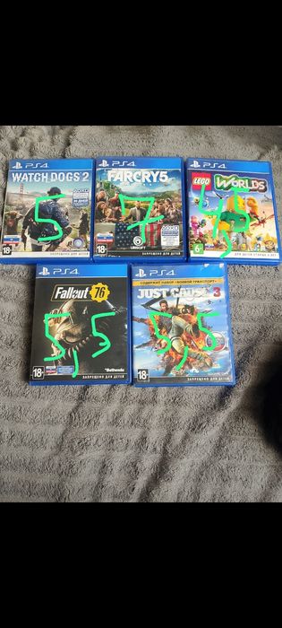 Продам диски с играми на пс4