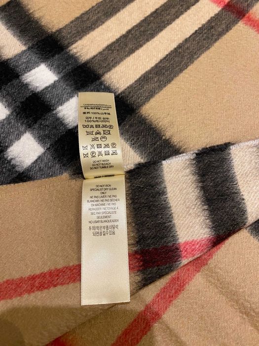 ОРИГИНАЛЕН BURBERRY Heritage Camel кашмирен шал